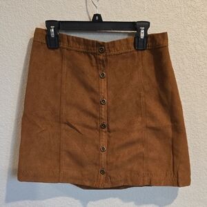 Holister Brown Button-Front Women's Skirt